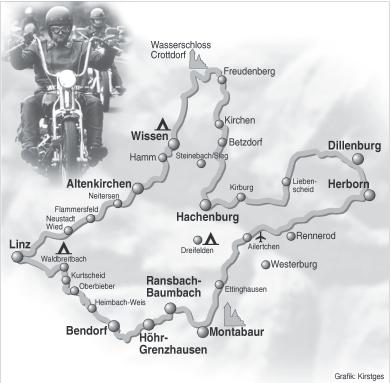 Motorradtour Westerwald