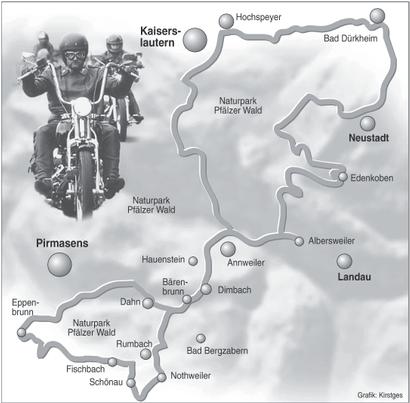 Motorradtour Pfalz