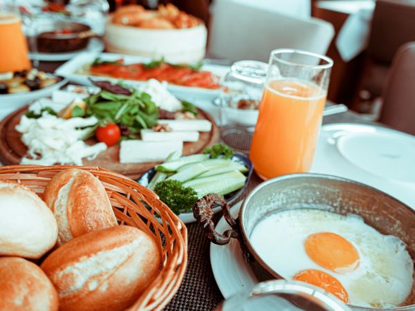Frühstück im Hotel Feiden